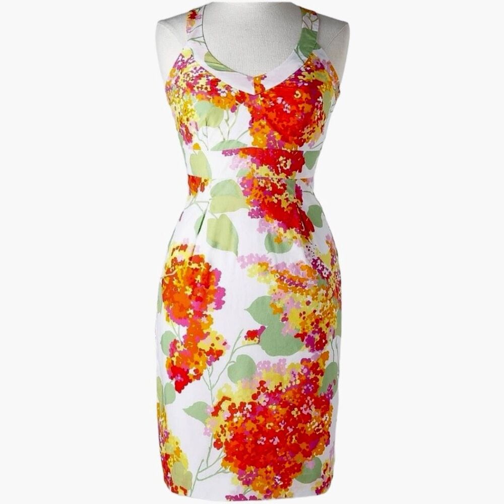 Boden Halter Dress Floral Hydrangea Print Size 8